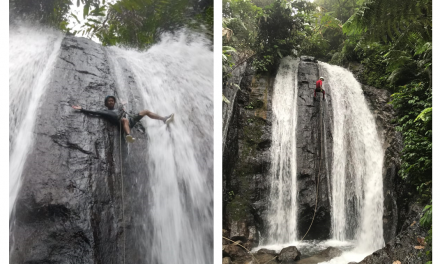 Climbing dan Rafling di Tebing Curug yang Sedang Hits Di Bogor