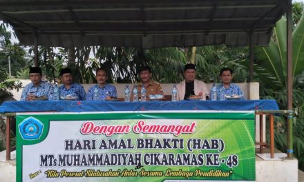 MTs Muhammadiyah Cikaramas Peringati Gebyar Hari Amal Bakti Ke 48