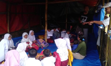 Sinergi Antara IMM Bogor dan Ponpes Modern An-Nida dalam membuka Sekolah Darurat di Lokasi Bencana