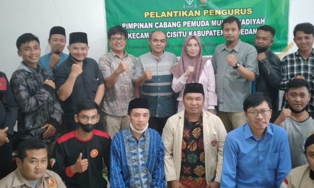 Pelantikan Pimpinan Cabang Pemuda Muhammadiyah, Encep Nahkodai PCPM Cisitu Periode 2021-2024